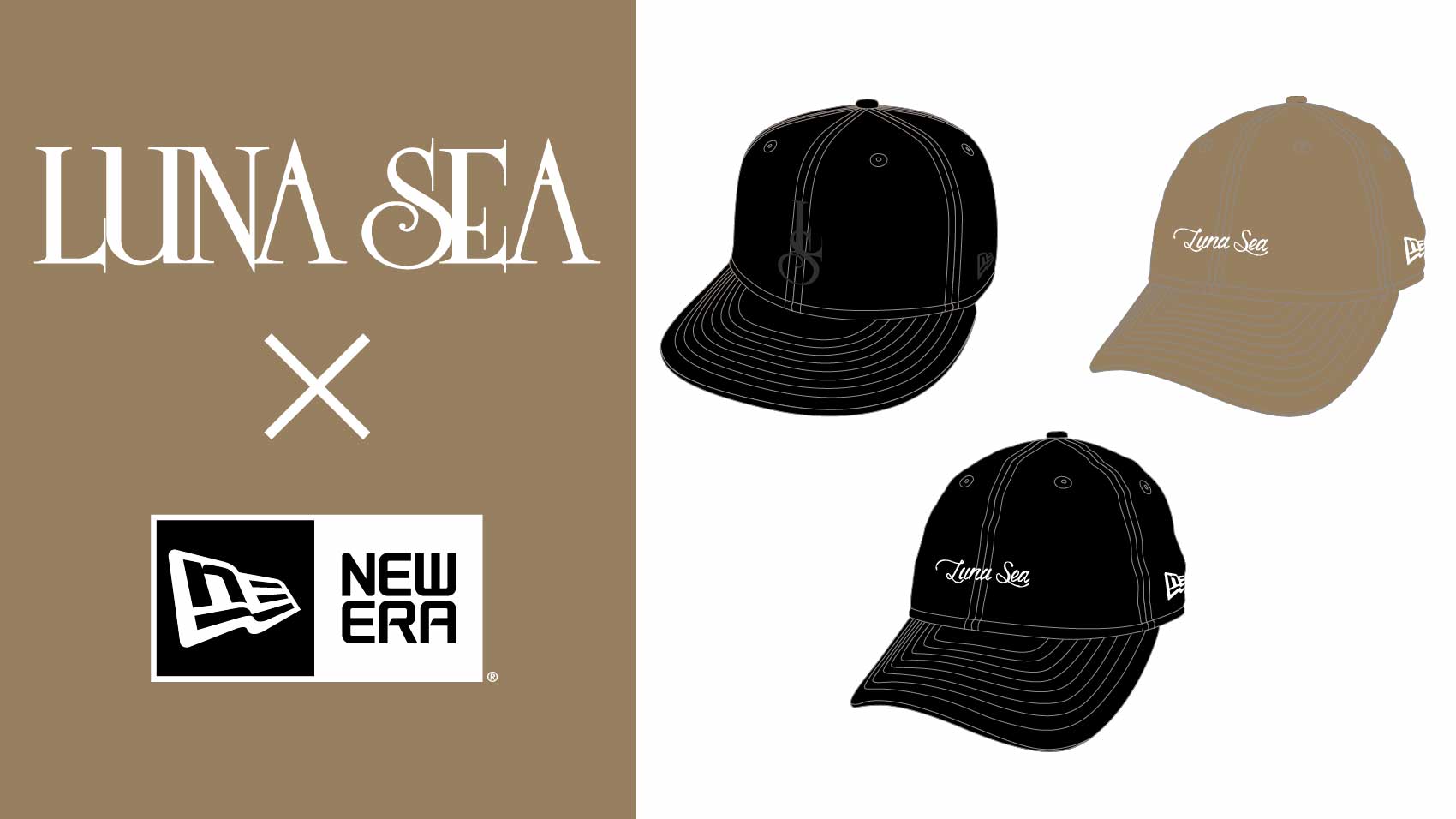 LUNA SEA × NEW ERA コラボCAP (9THIRTY) BLACK-